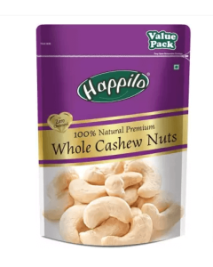 Happilo Premium Natural Whole Kaju/ Cashews  (500 g)